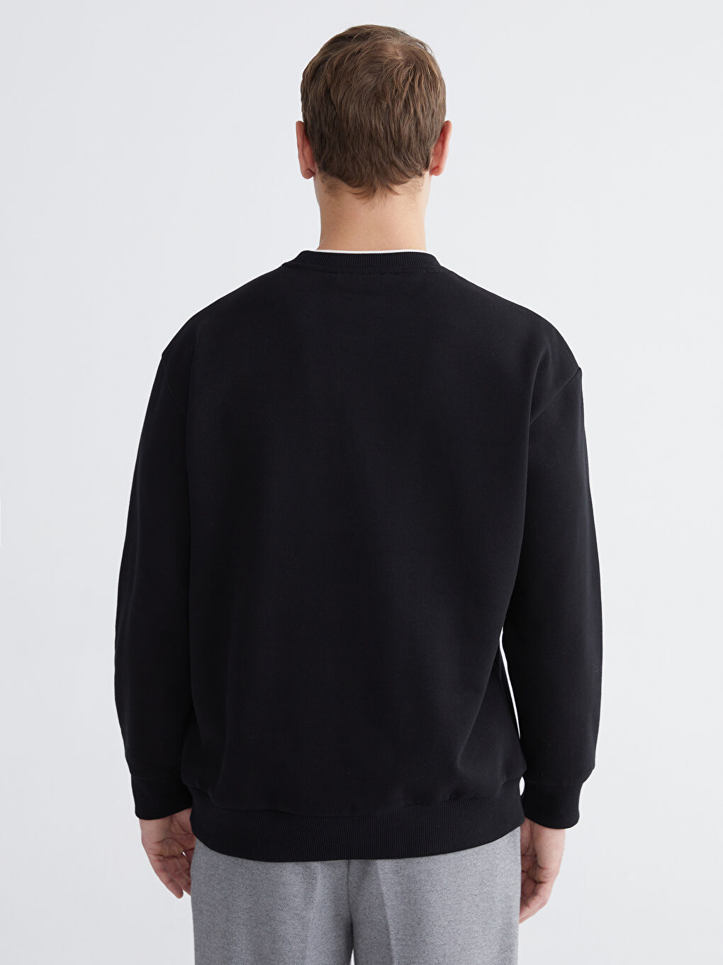 Мужчины Черный Свитшот-3