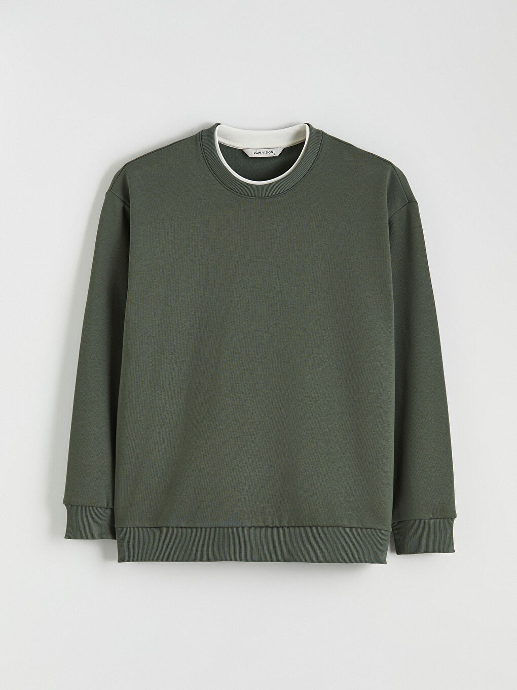 Crew Neck Men's Thick Sweatshirt-4