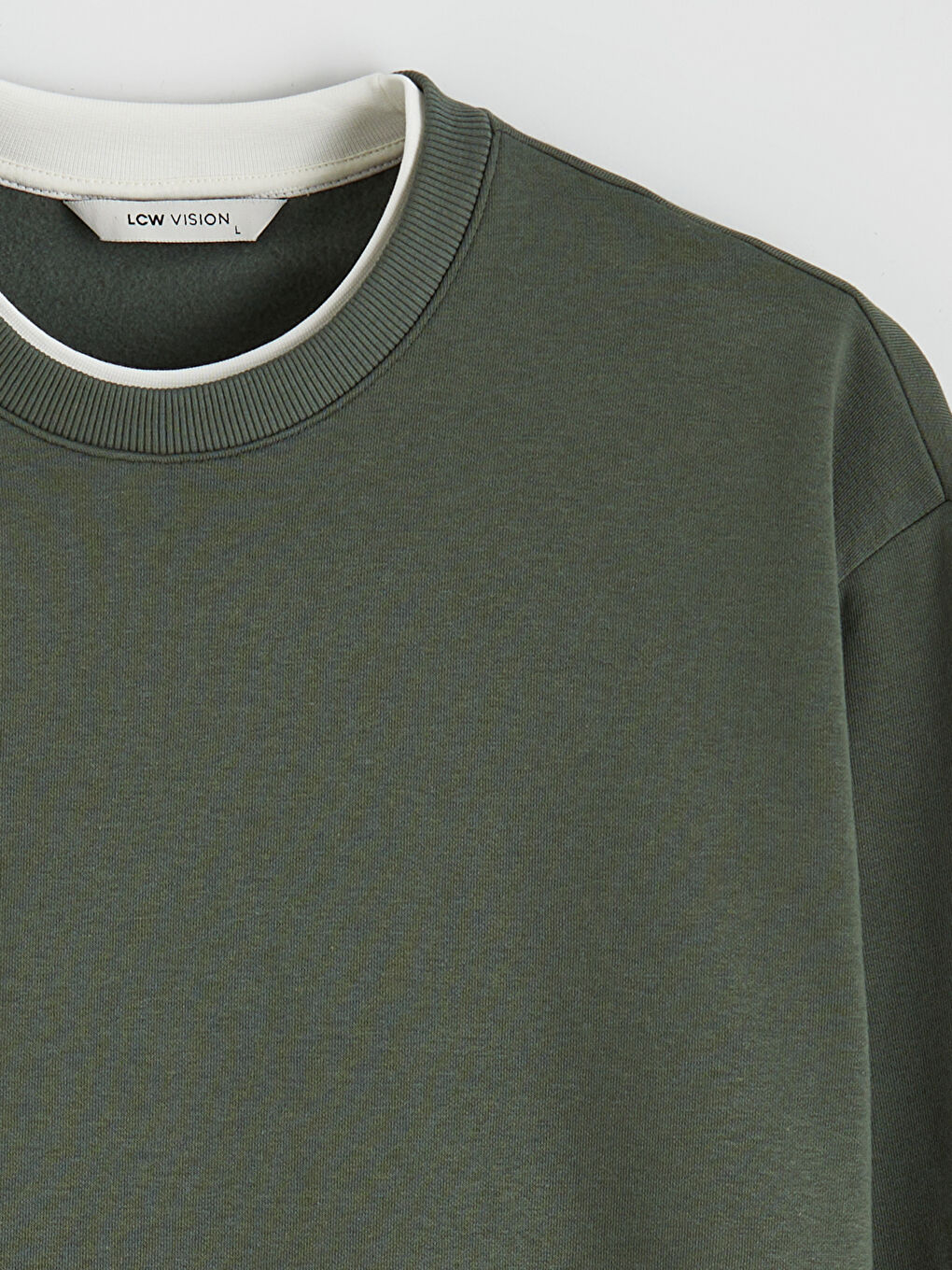 Crew Neck Men's Thick Sweatshirt-5