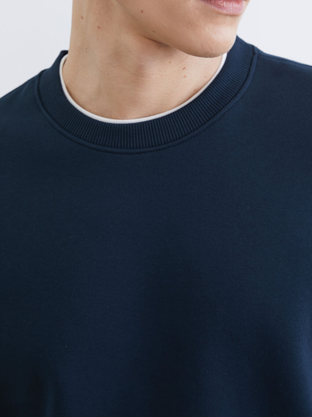 Crew Neck Men's Thick Sweatshirt-2