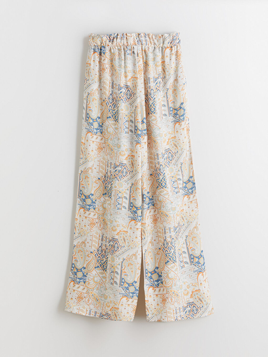 Pantalone sa elastičnim strukom i štampanim dezenom za devojčice-2