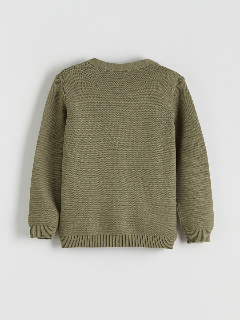 V-Neck Boys' Knit Cardigan-1