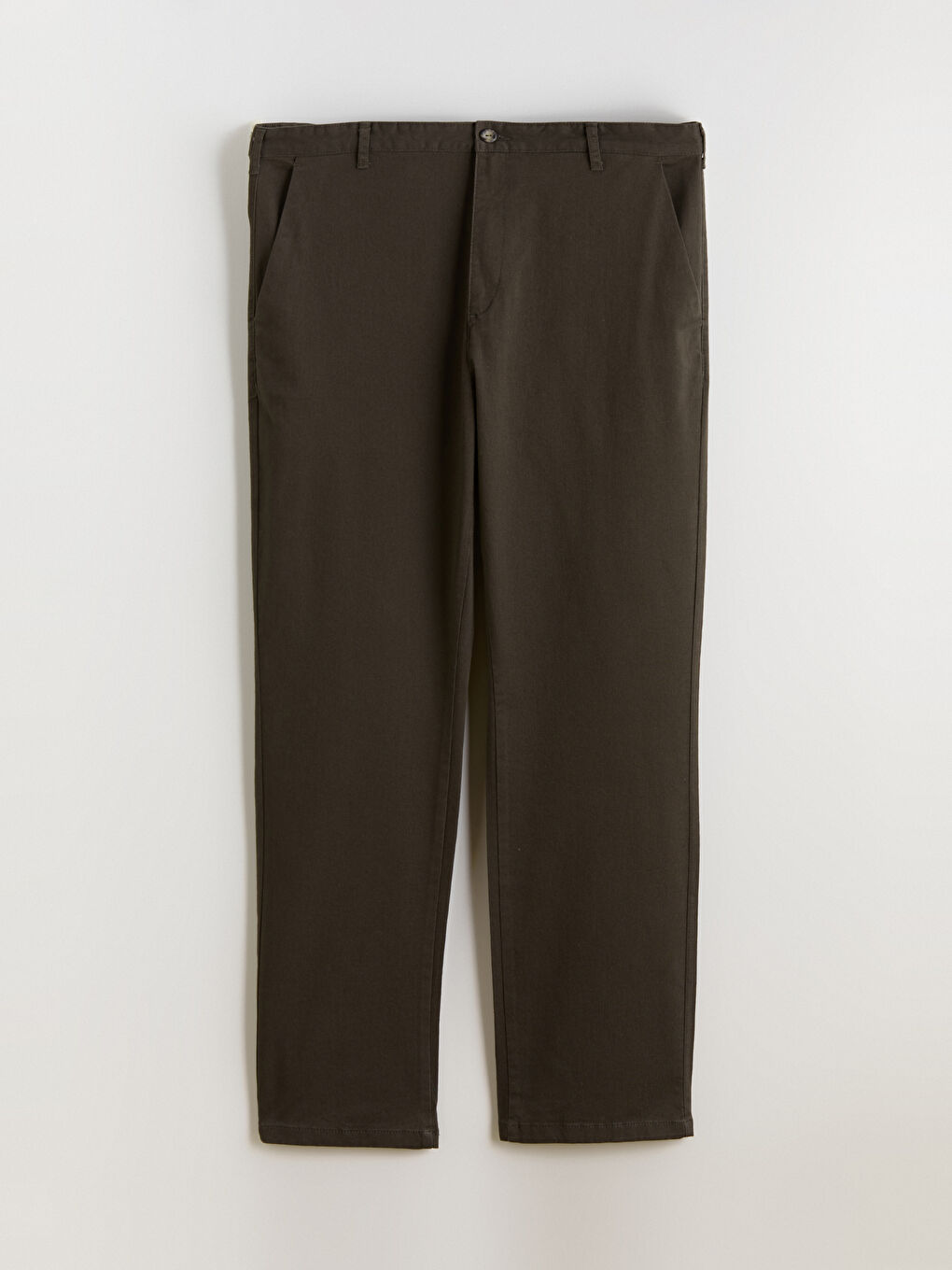 Haki Büyük Beden Standart Kalıp Erkek Chino Pantolon-2