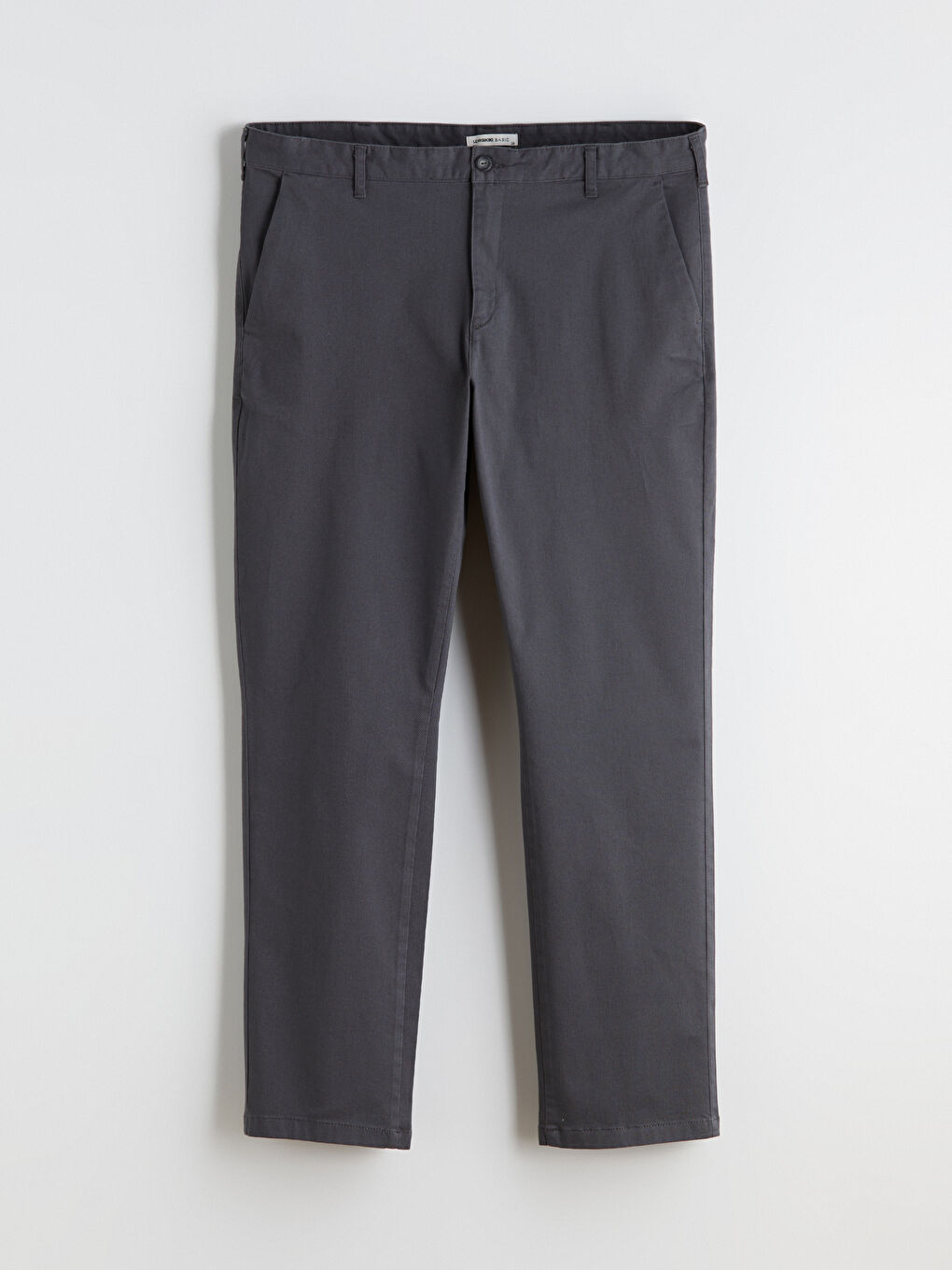 Antrasit Büyük Beden Standart Kalıp Erkek Chino Pantolon-4