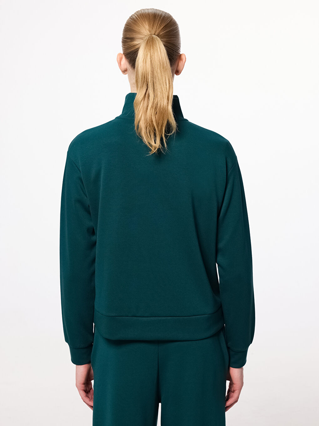 Funnel Neck Women's Sweatshirt-3