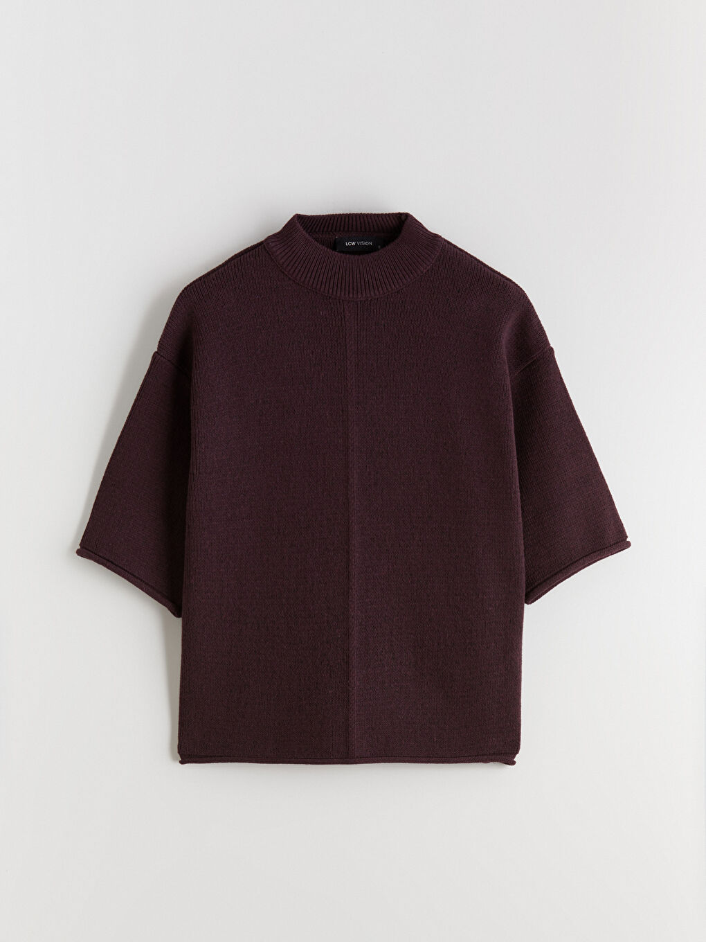 Funnel Neck Women's Knit Sweater-9