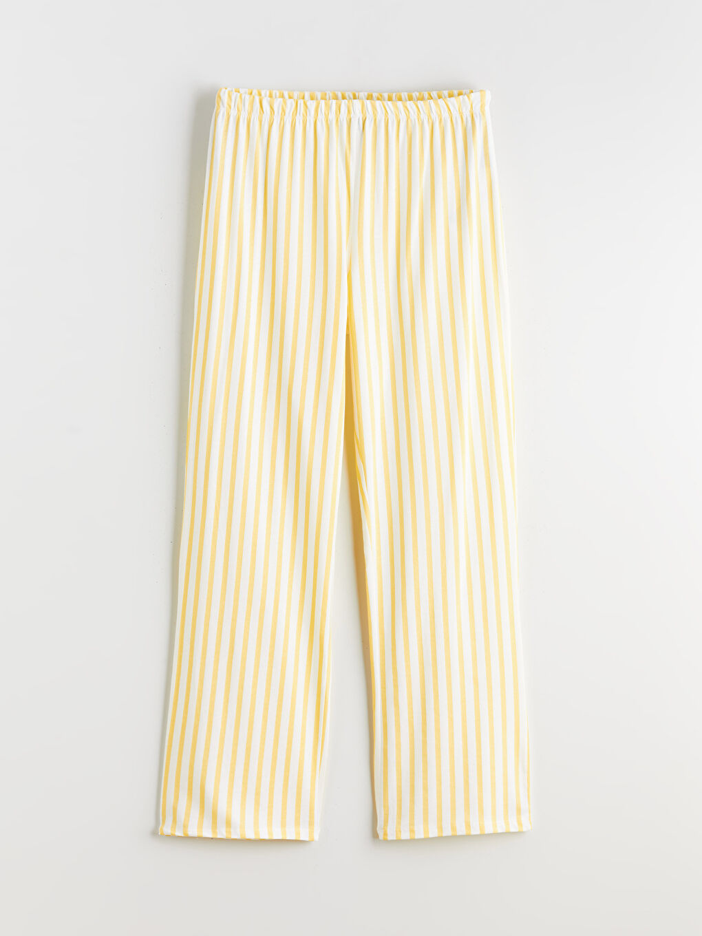 Ekru Gömlek Yaka Çizgili Hamile Pijama Takımı-6