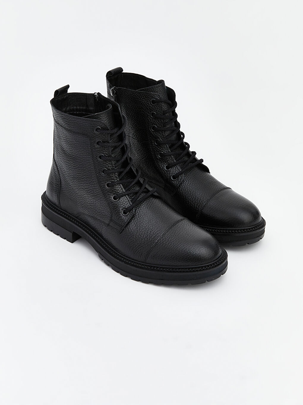 Siyah Hakiki Deri Erkek Bot