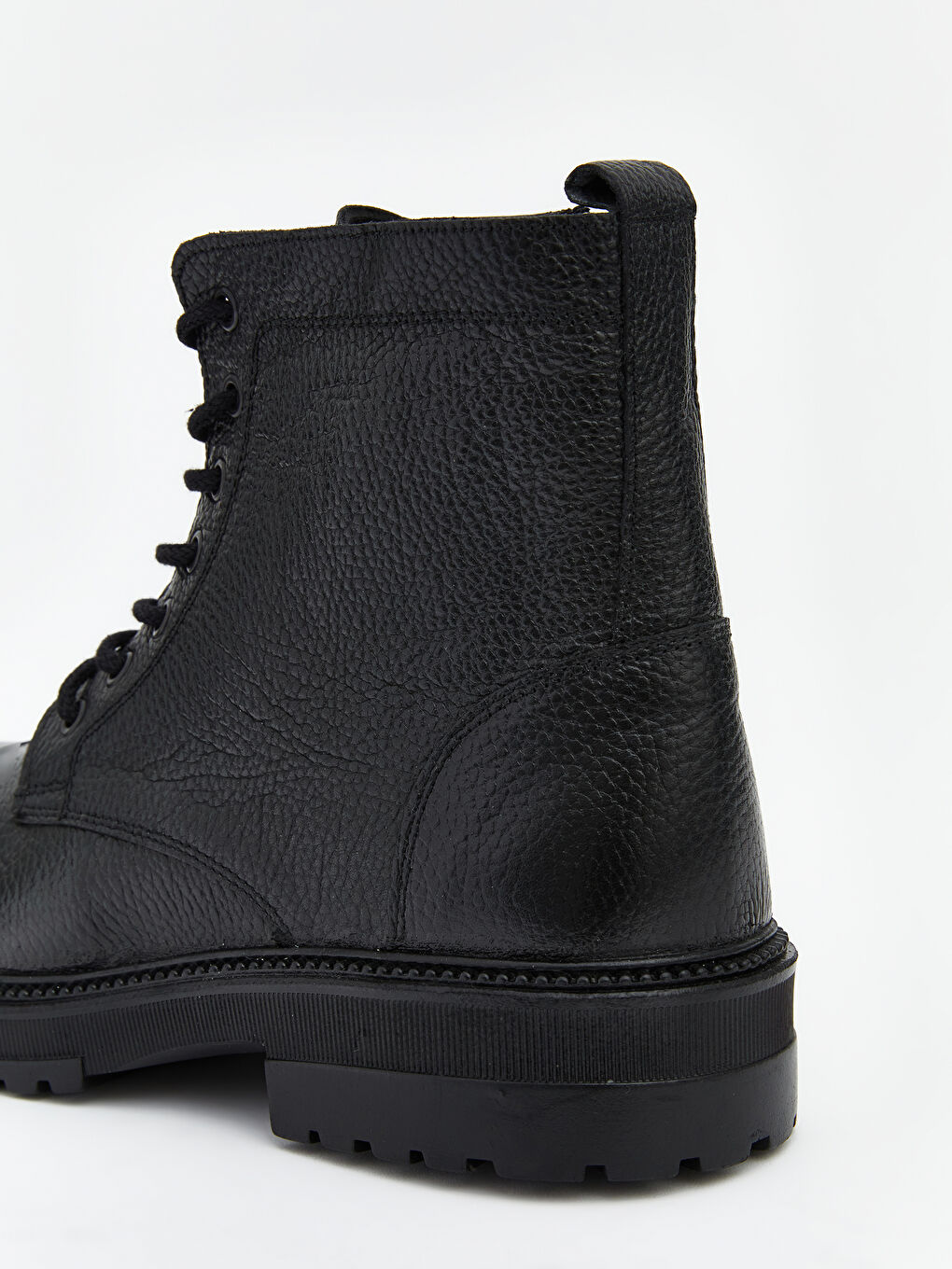 Siyah Hakiki Deri Erkek Bot-4