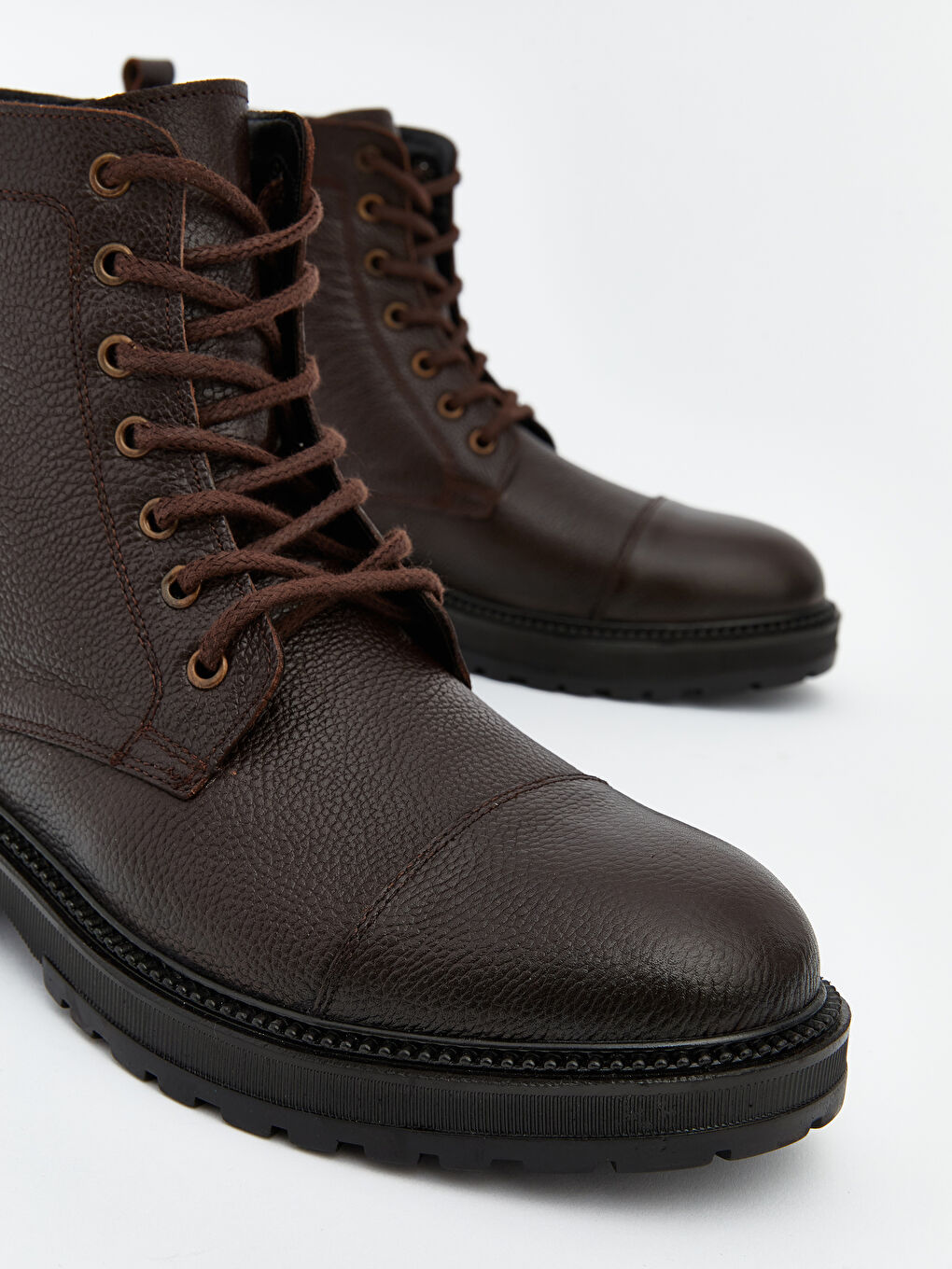 Kahverengi Hakiki Deri Erkek Bot-2