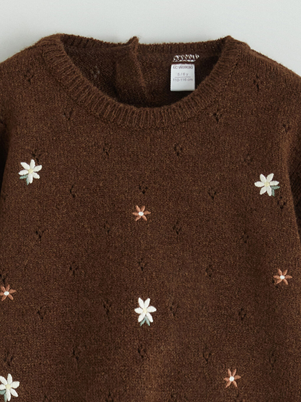 Džemper sa okruglim izrezom za devojčice -1