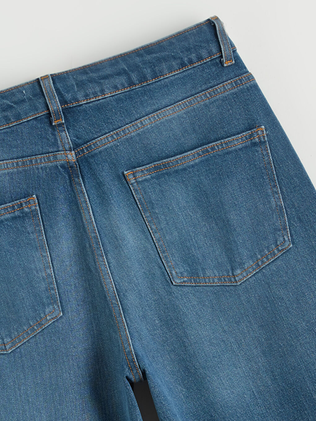 İndigo Wideleg Kadın Jean Pantolon-5