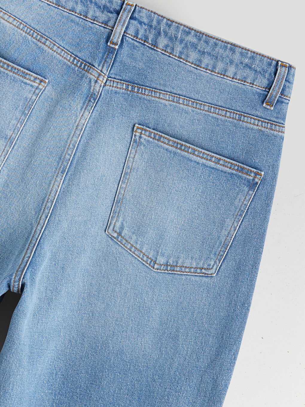 İndigo Wideleg Kadın Jean Pantolon-5