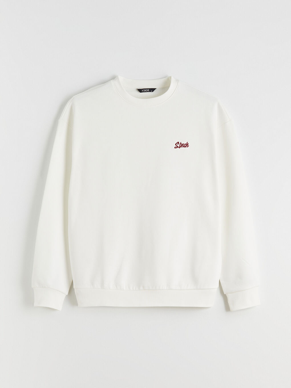 Crew Neck Embroidered Men's Sweatshirt-4