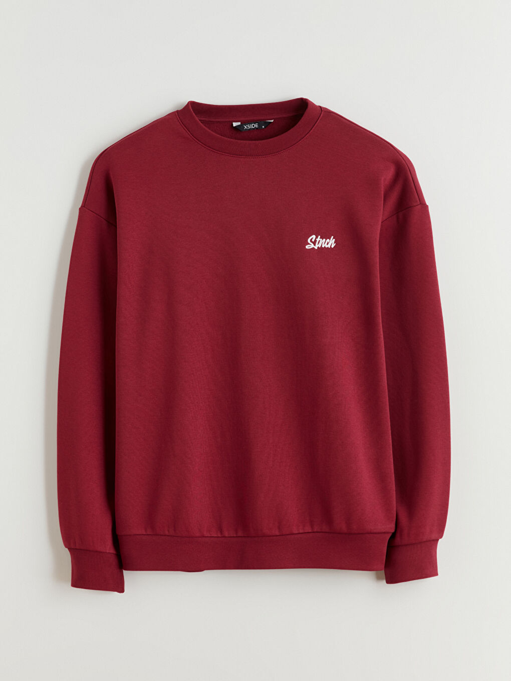 Crew Neck Embroidered Men's Sweatshirt-4