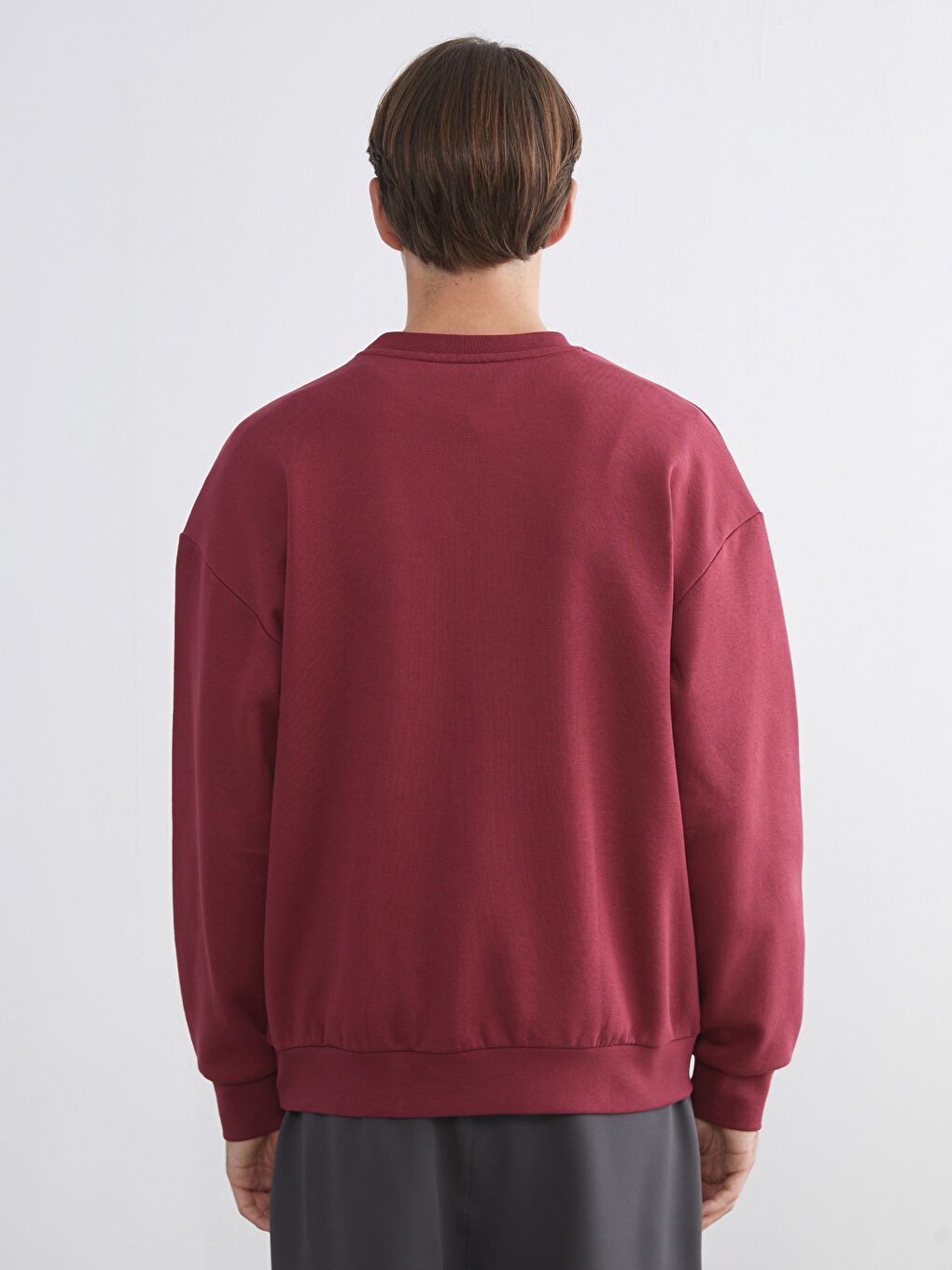 Crew Neck Embroidered Men's Sweatshirt-3
