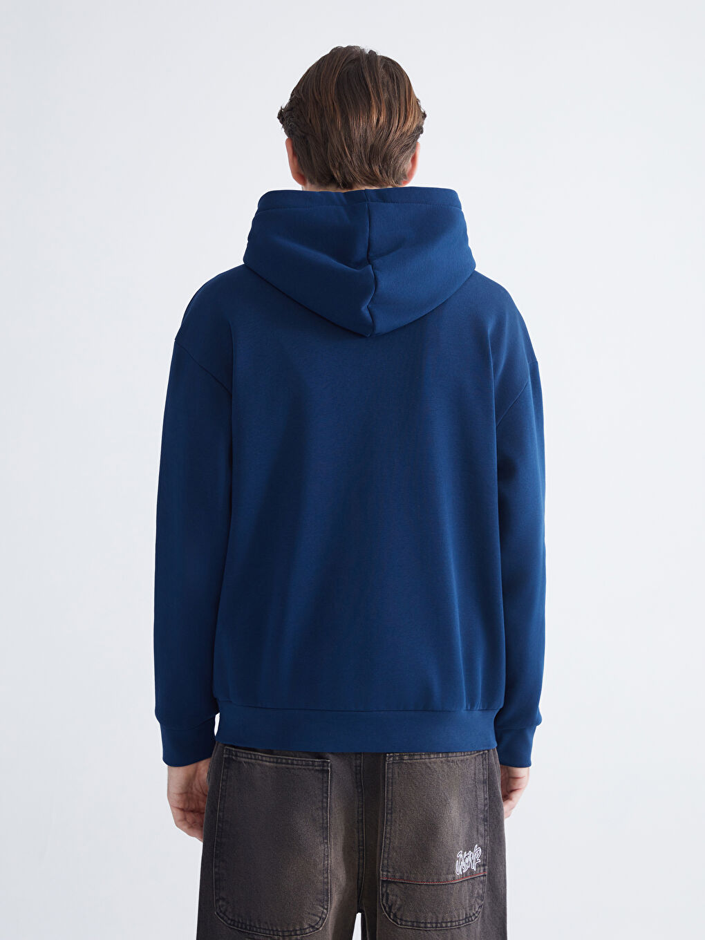 Ерлерге арналған ұзын жеңді худи-3