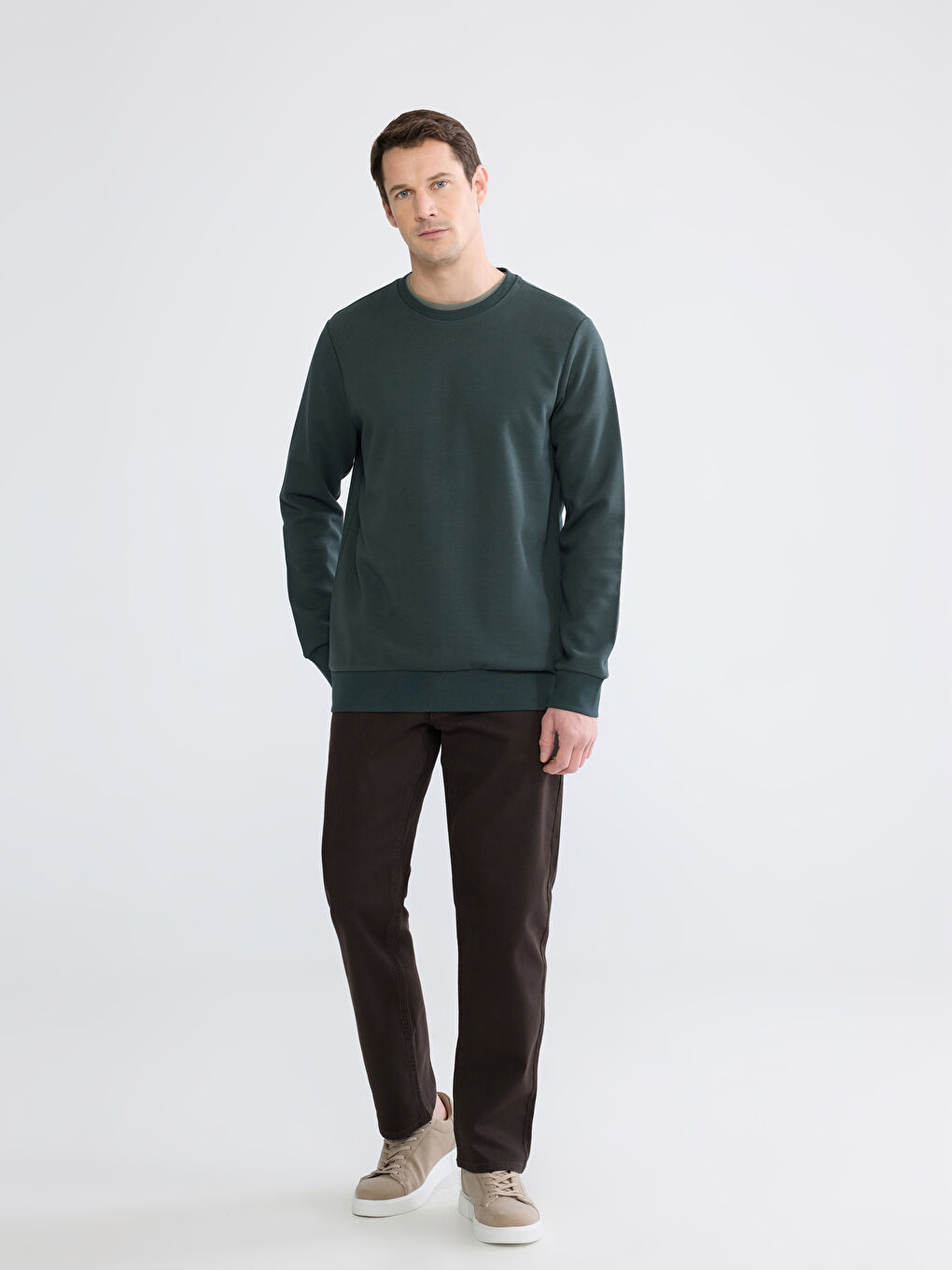 Crew Neck Men's Sweatshirt-1