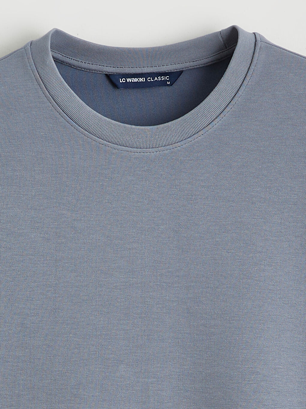 İndigo Bisiklet Yaka Erkek Sweatshirt-5