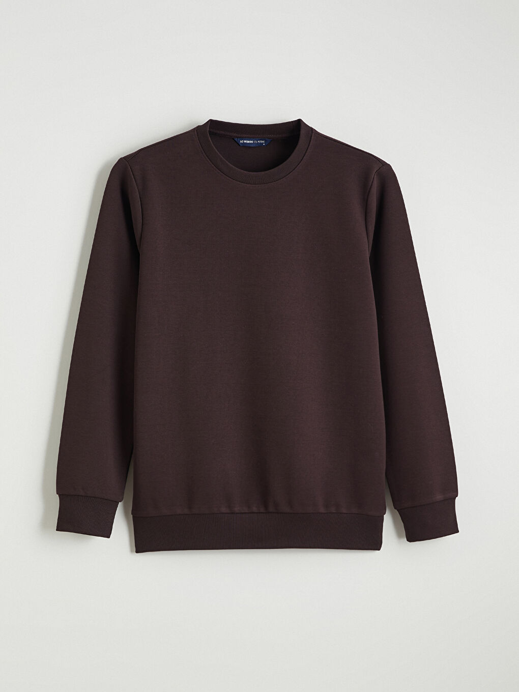 Mürdüm Bisiklet Yaka Erkek Sweatshirt-4