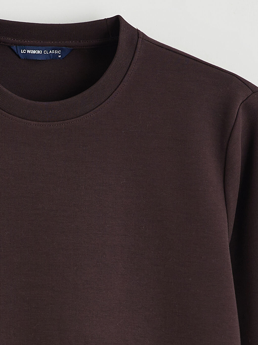 Mürdüm Bisiklet Yaka Erkek Sweatshirt-5