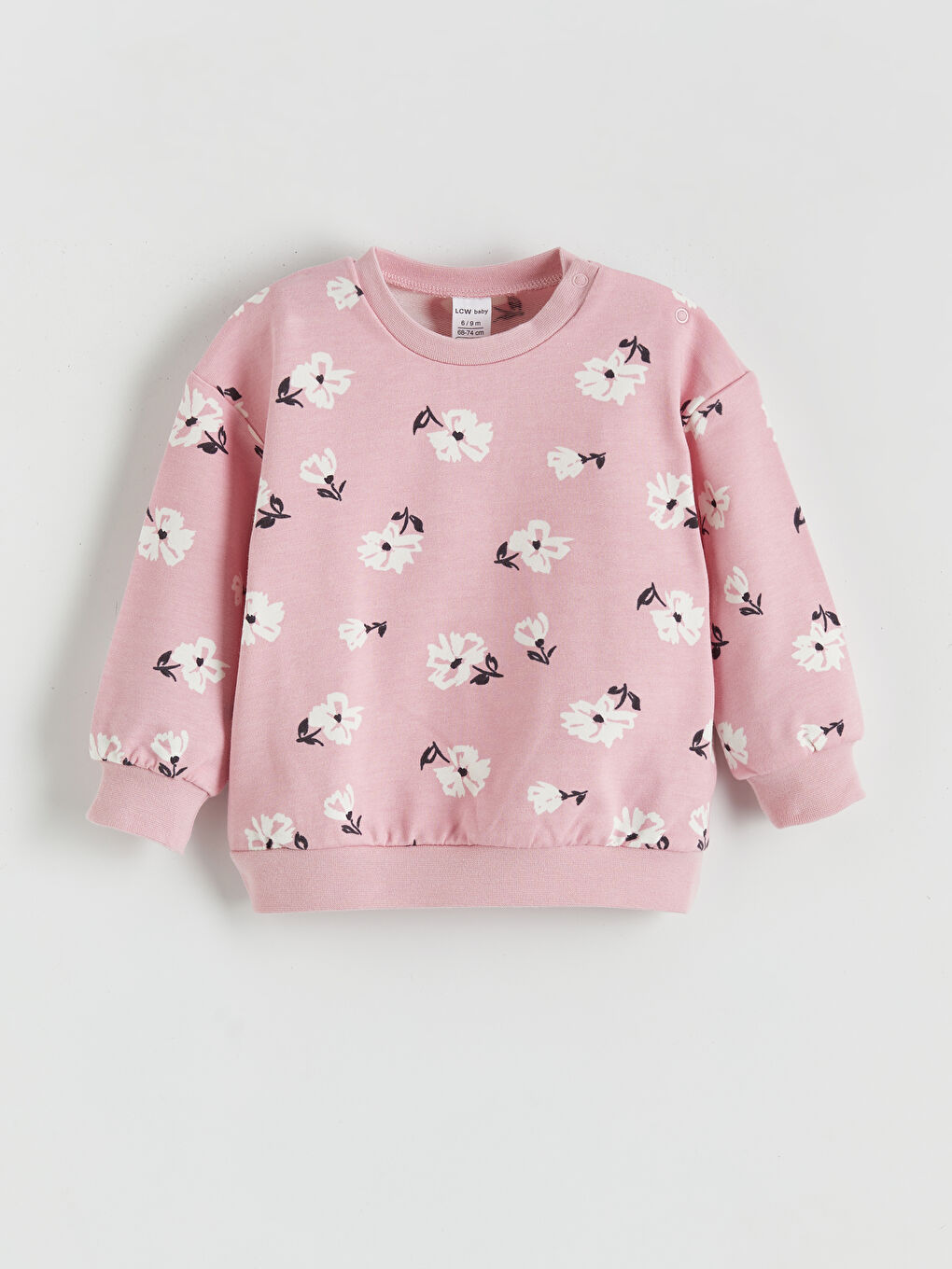 Crew Neck Floral Baby Girls Sweatshirt and Leggings 2 Pack-1