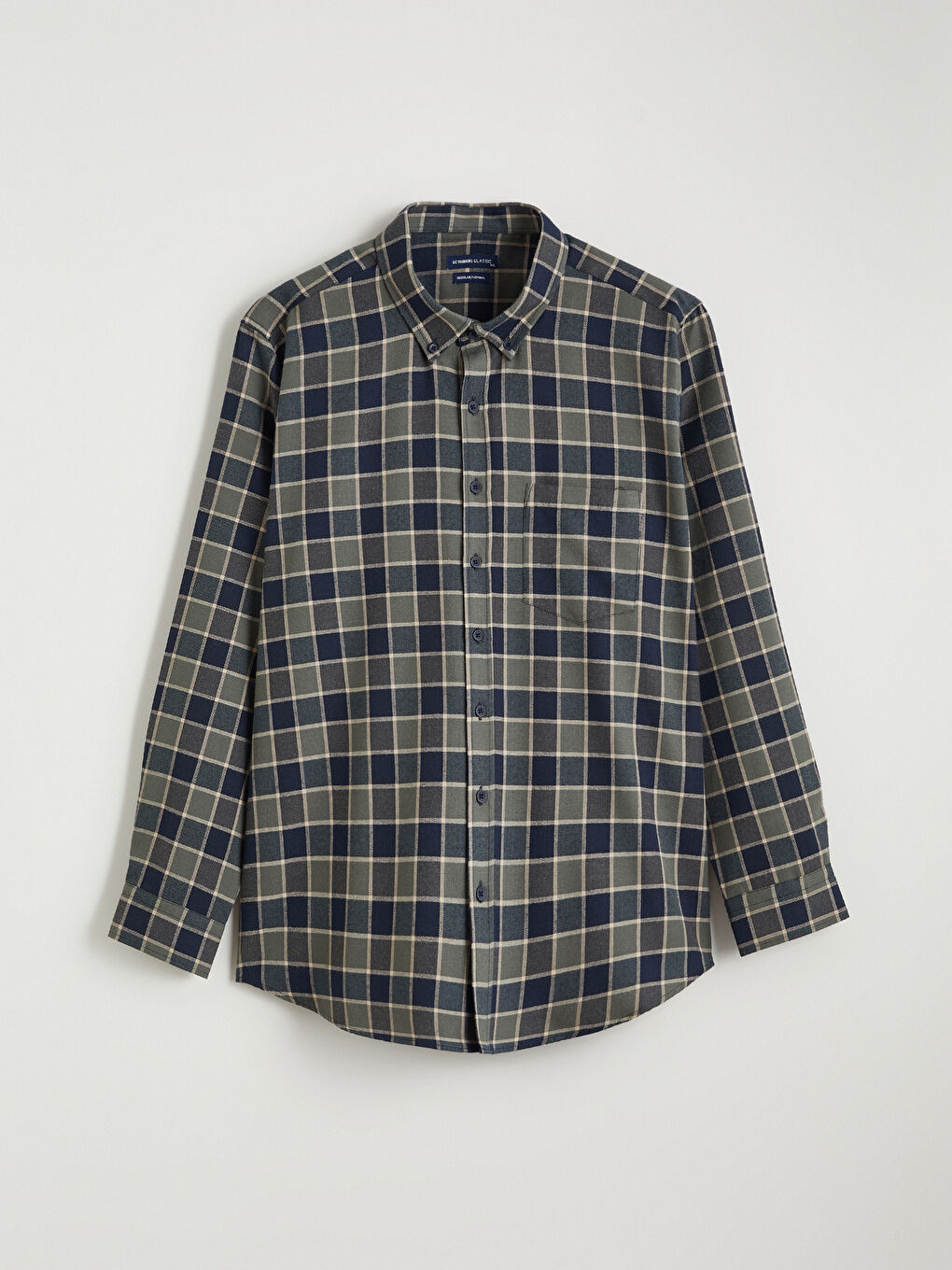 Regular Fit Plaid Men's Shirt-4