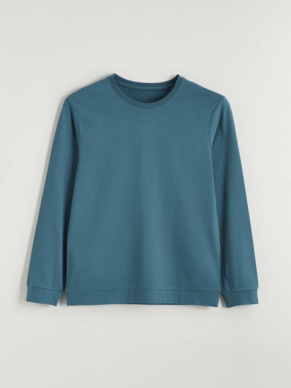 Petrol Standart Kalıp Erkek Pijama Takımı-5