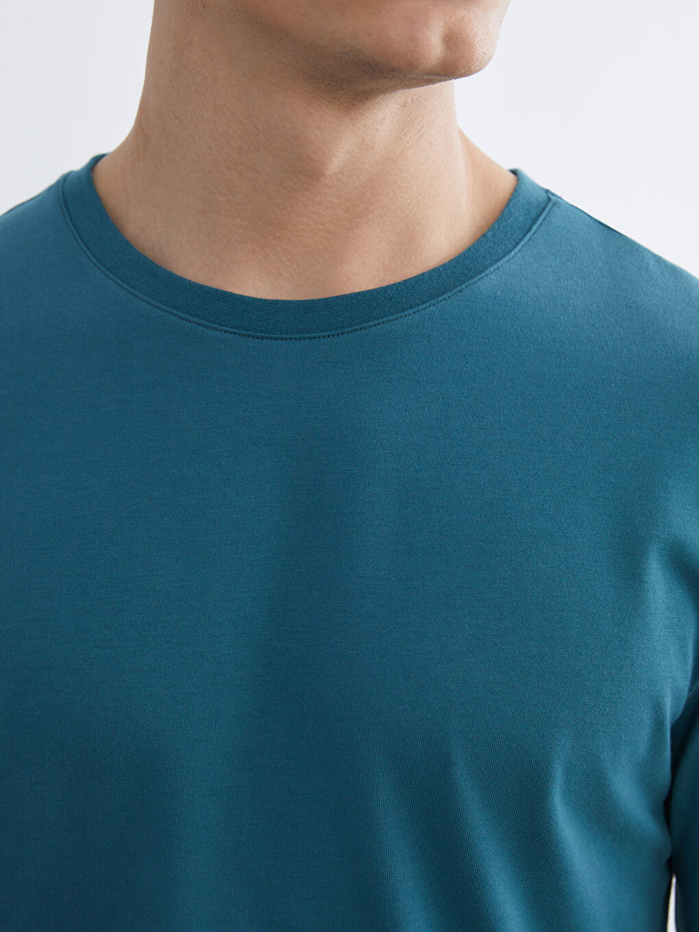 Petrol Standart Kalıp Erkek Pijama Takımı-2