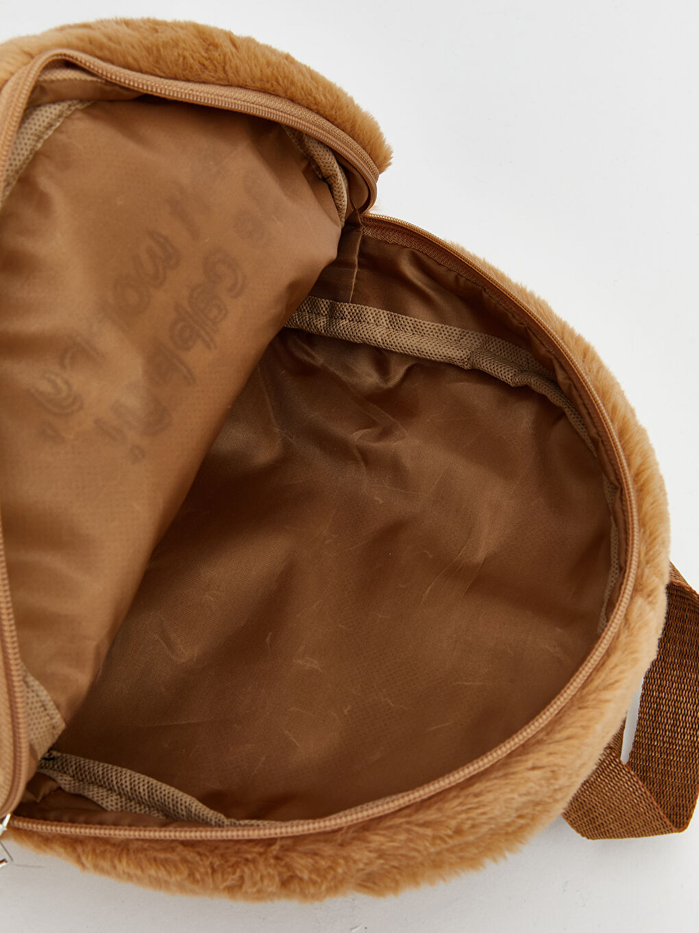 Kahverengi Hayvan Figürlü Pelüş Çocuk Sırt Çantası-4