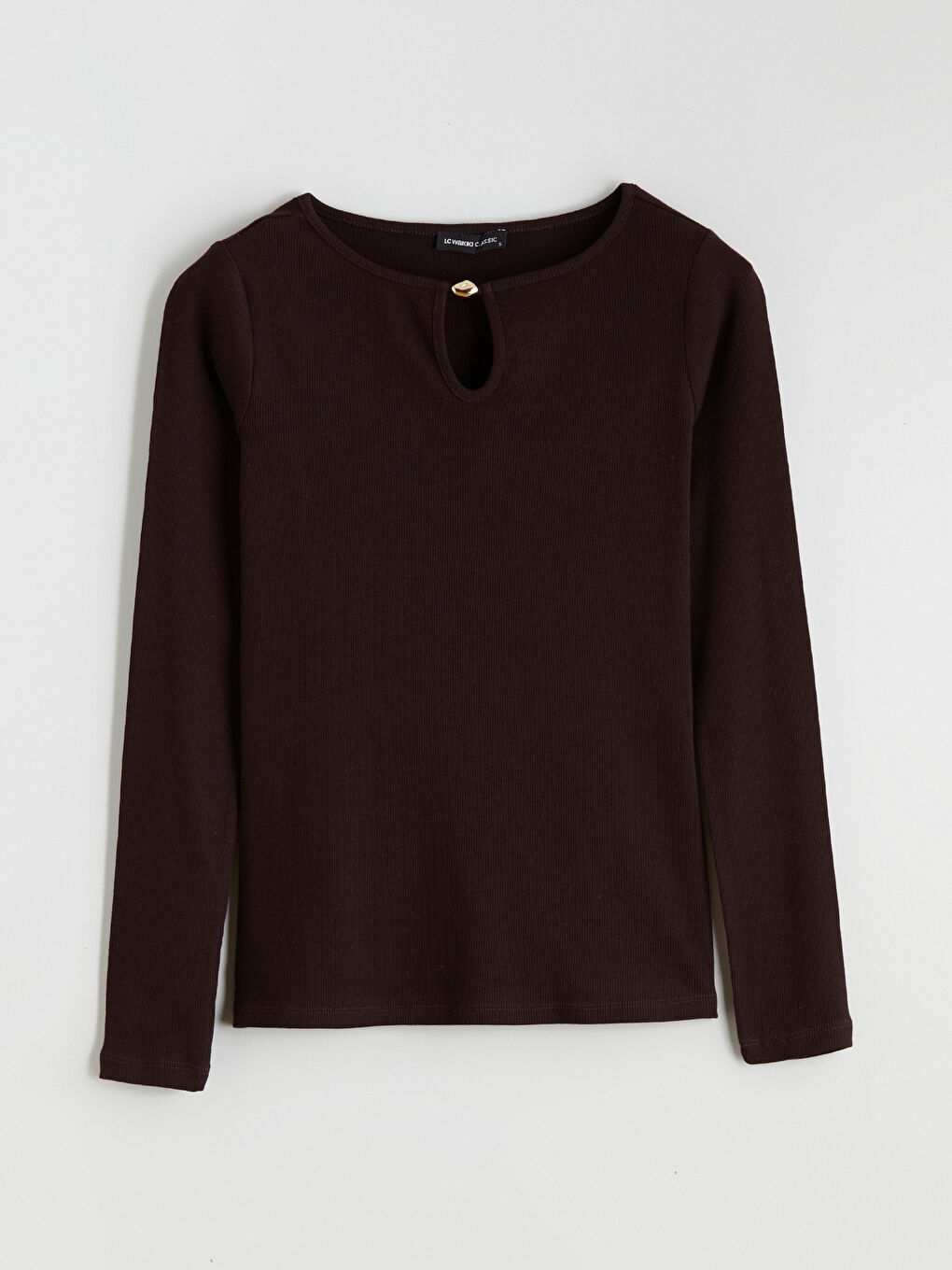 Mürdüm Bisiklet Yaka Kadın Tişört-6