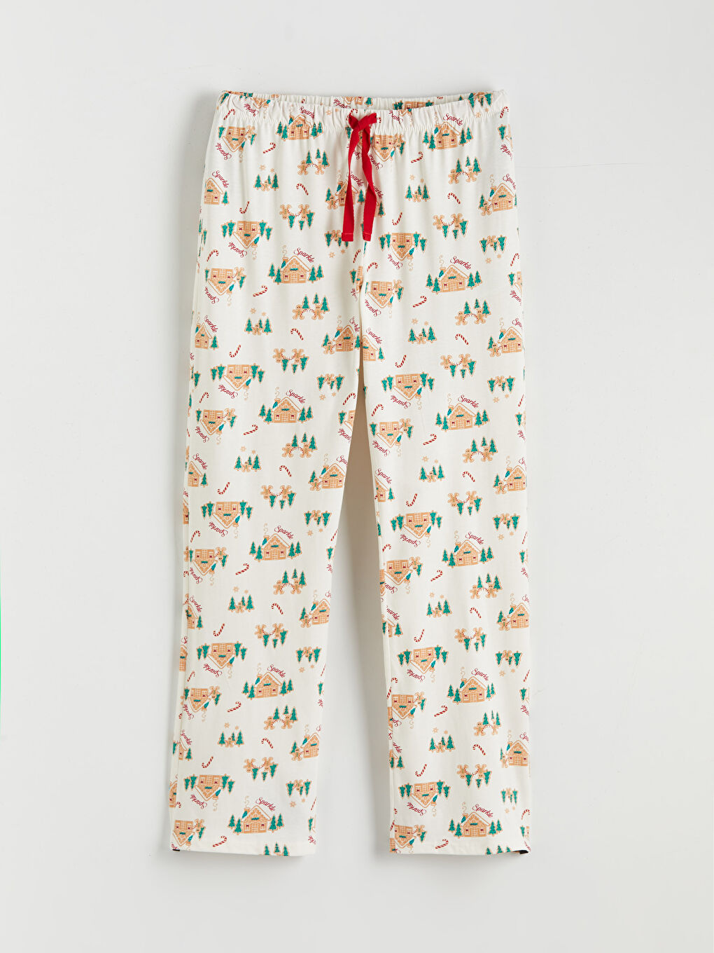 Crew Neck New Year Themed Women's Pyjama Set-6