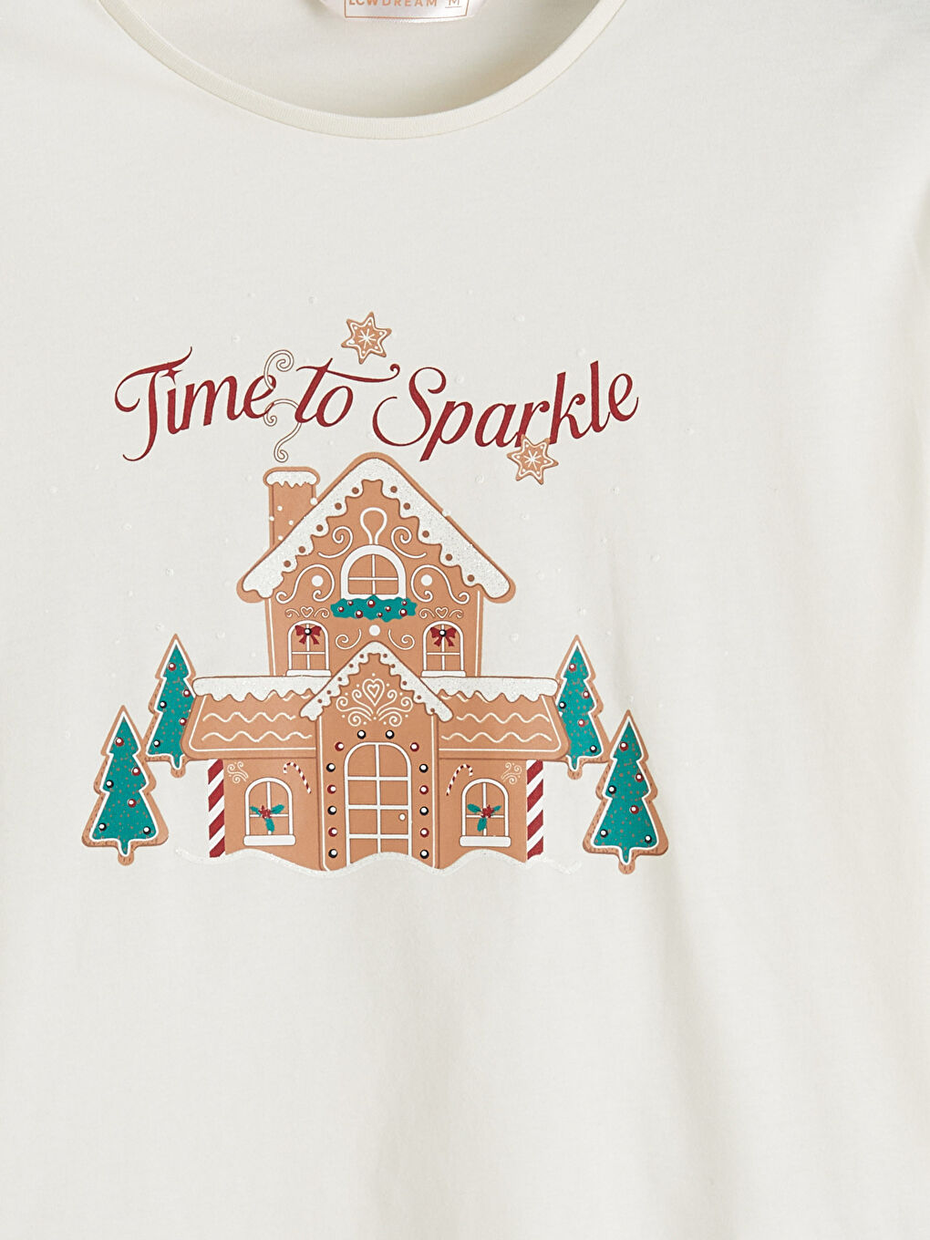 Crew Neck New Year Themed Women's Pyjama Set-7