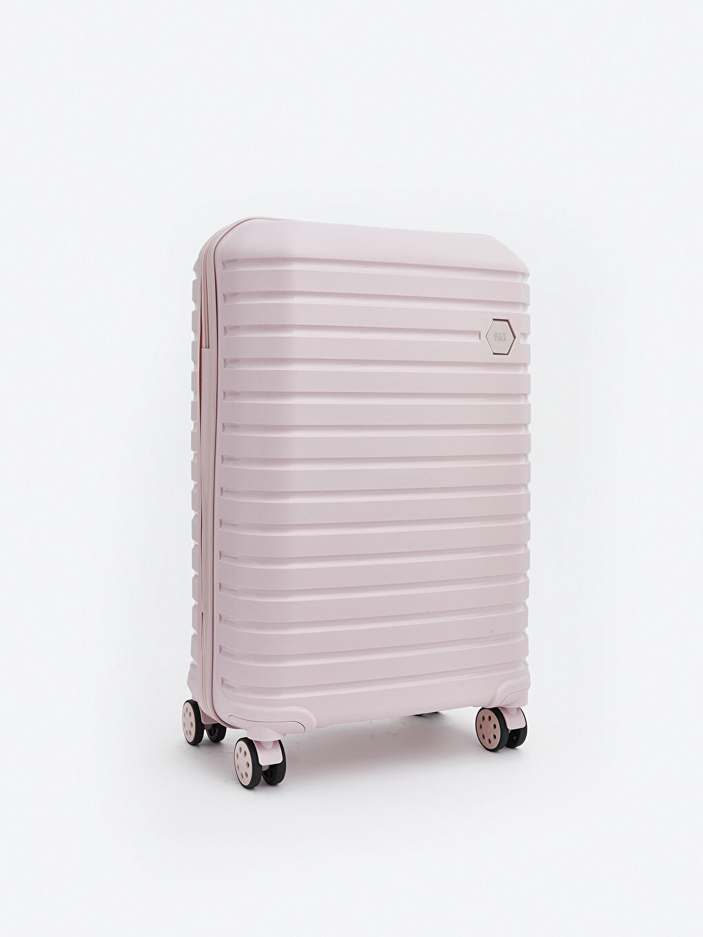 Pembe Kilit Detaylı Orta Boy Valiz