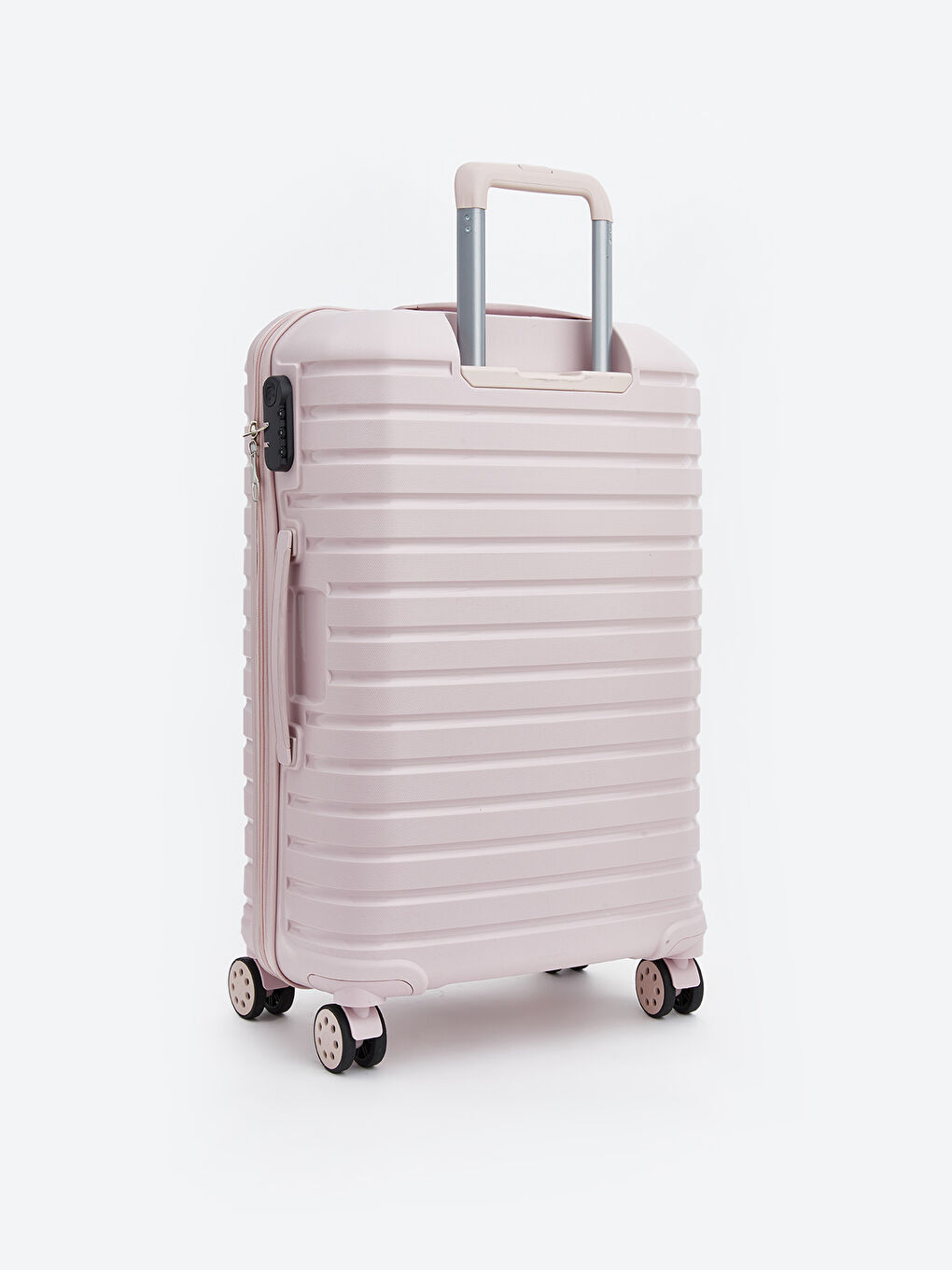 Pembe Kilit Detaylı Orta Boy Valiz-1