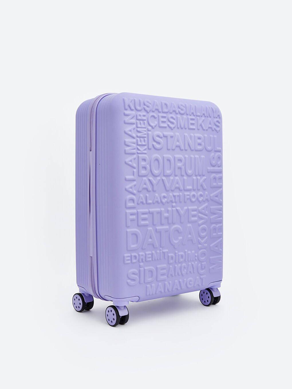 Lock Detailed Medium Size Suitcase
