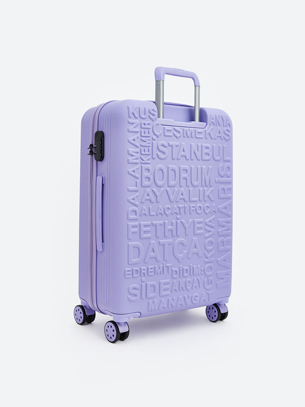 Lock Detailed Medium Size Suitcase-1