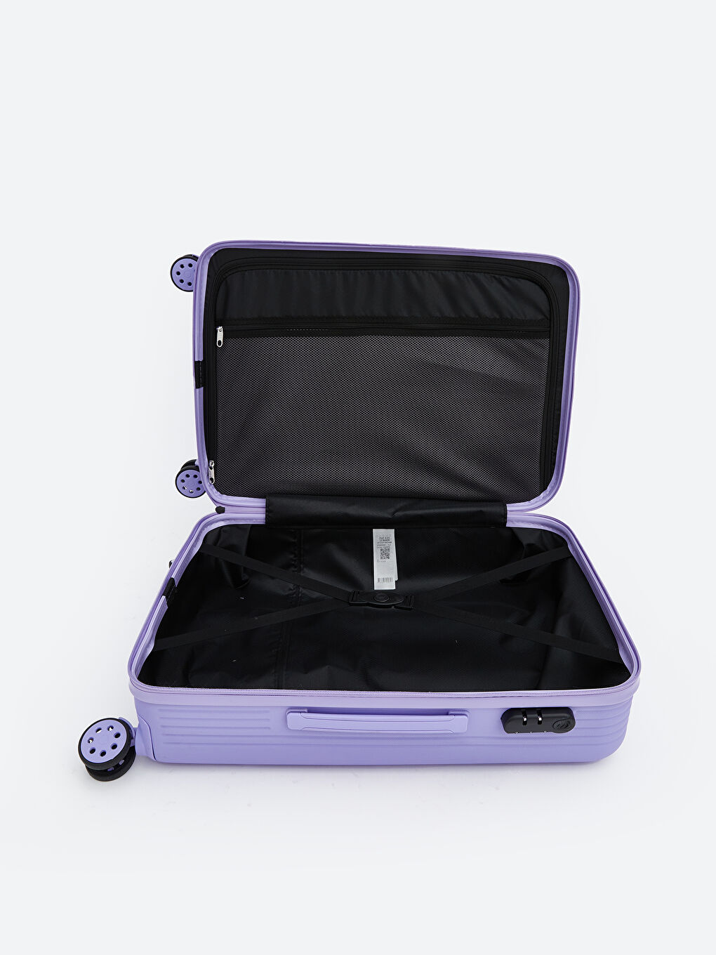 Lock Detailed Medium Size Suitcase-2