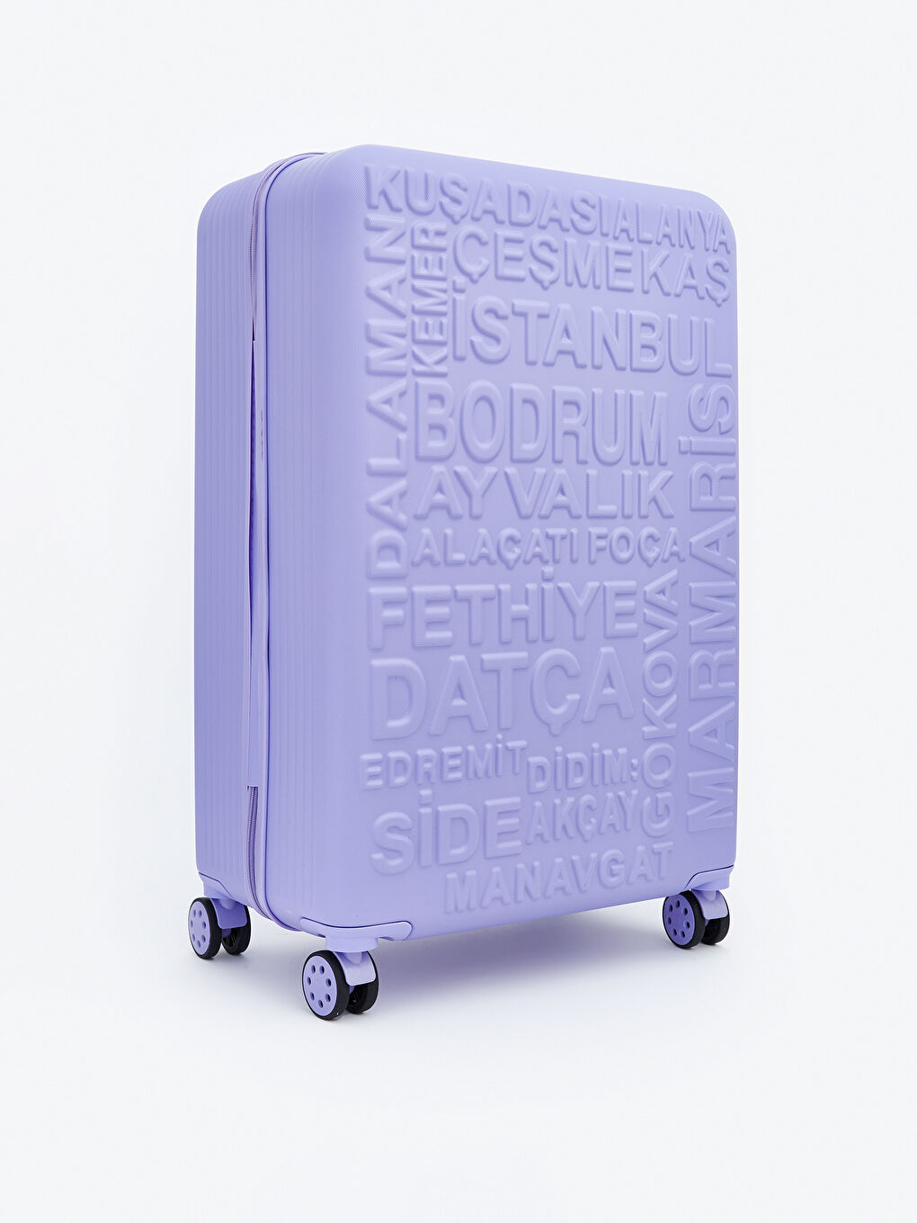 Mor Baskılı Büyük Boy Valiz