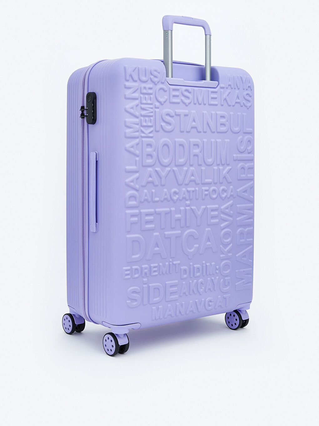 Mor Baskılı Büyük Boy Valiz-1