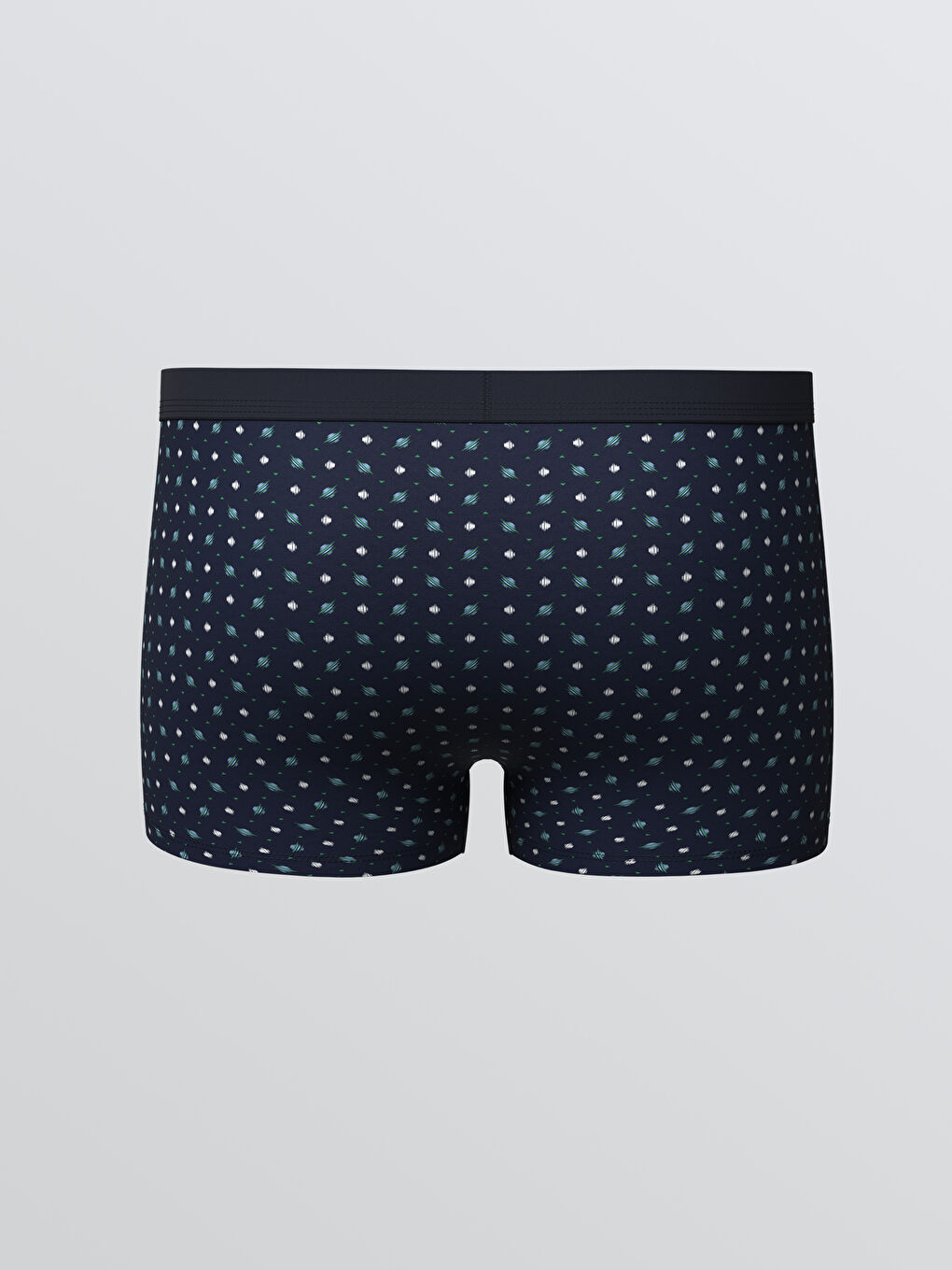 Lacivert Standart Kalıp Pamuklu Esnek Erkek Boxer 3'lü-4