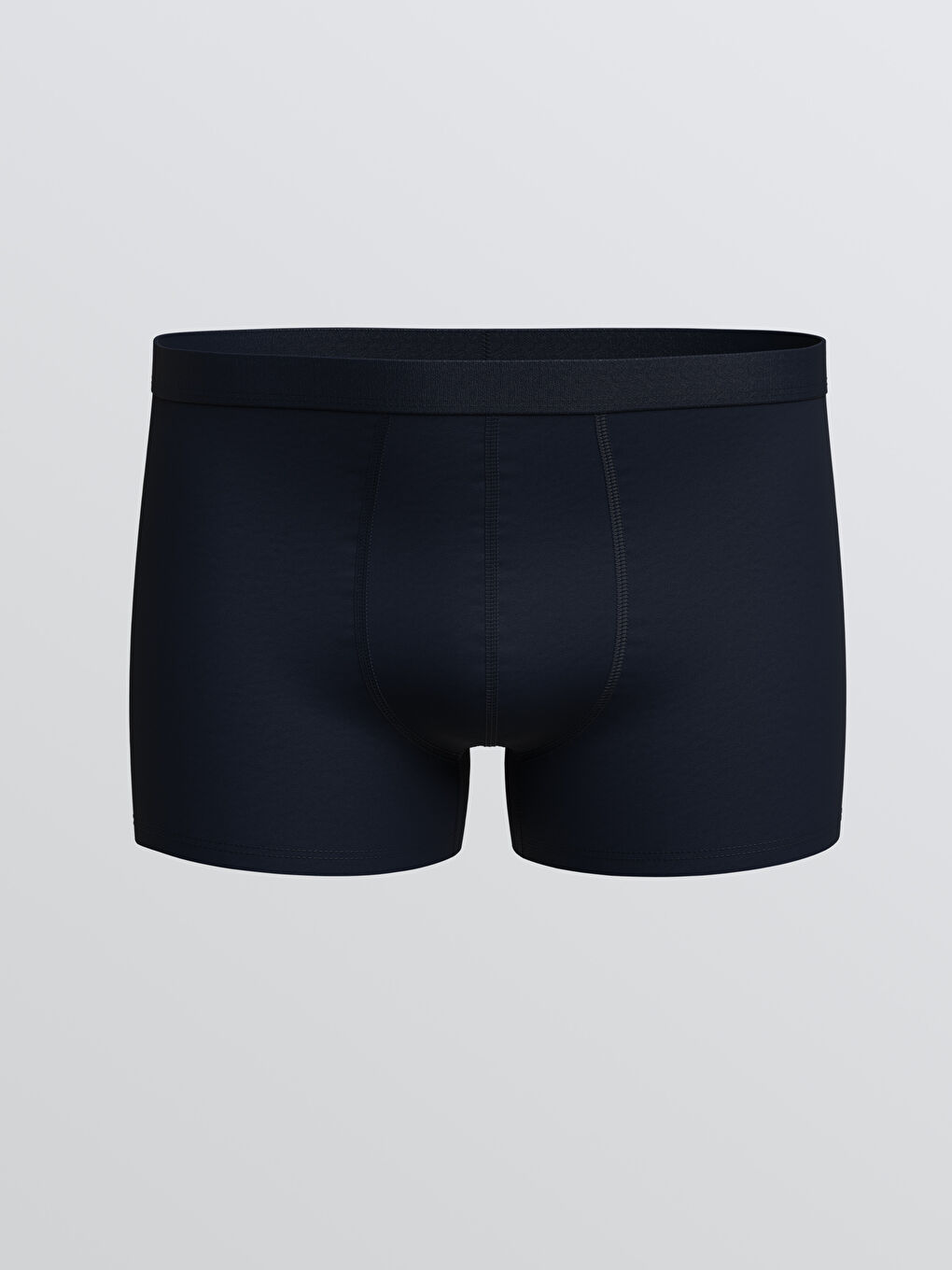 Mavi Büyük Beden Standart Kalıp Pamuklu Esnek Erkek Boxer 3'lü-2