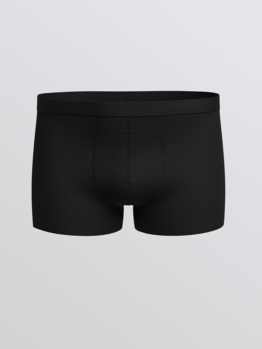 Mavi Büyük Beden Standart Kalıp Pamuklu Esnek Erkek Boxer 3'lü-2