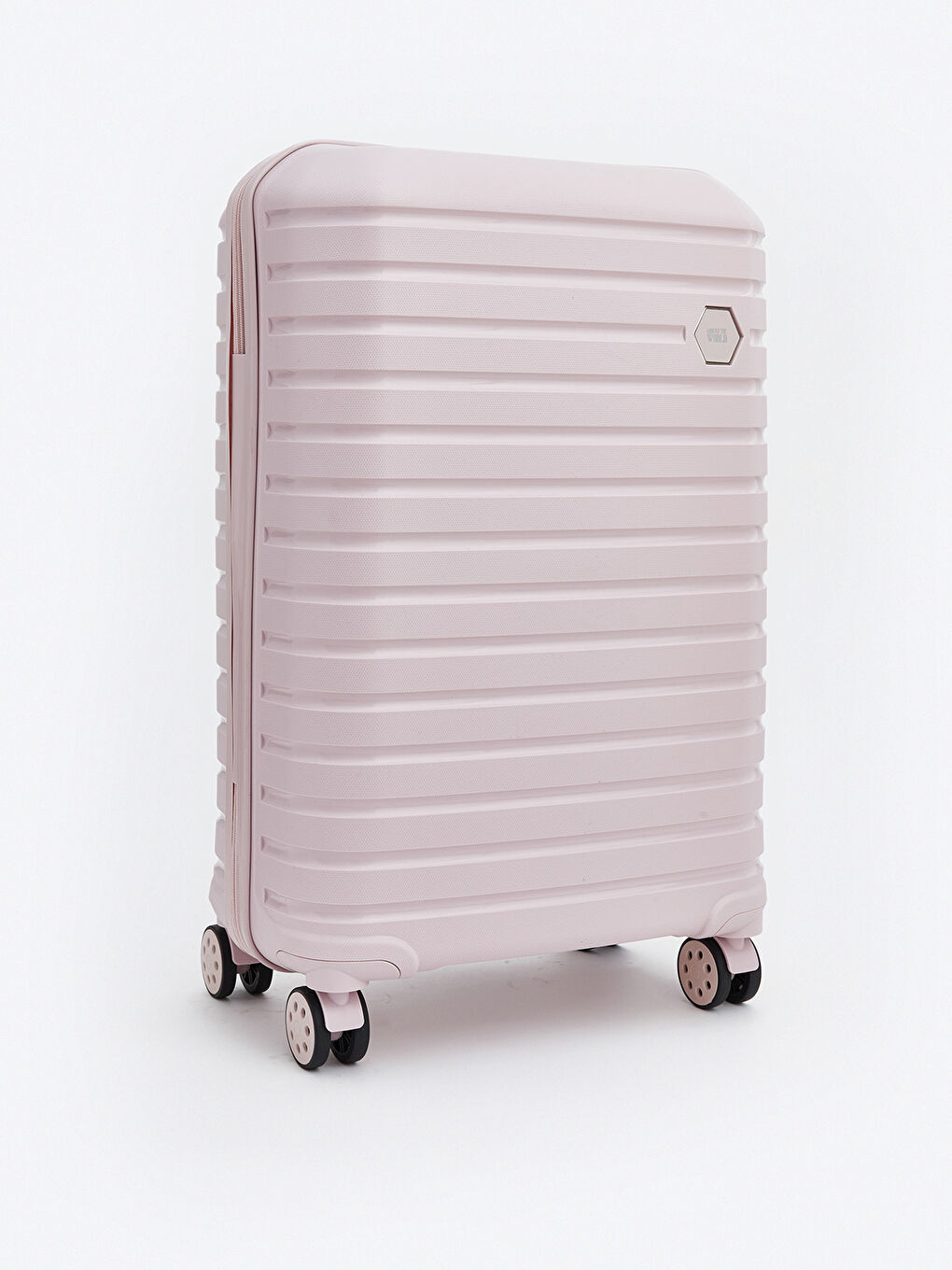 Pembe Kilit Detaylı Büyük Boy Valiz