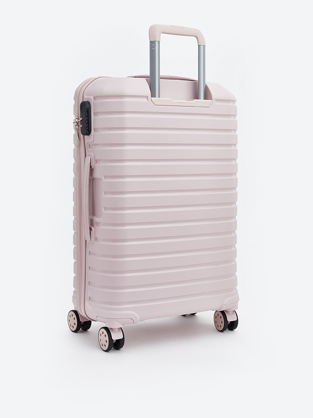 Pembe Kilit Detaylı Büyük Boy Valiz-1