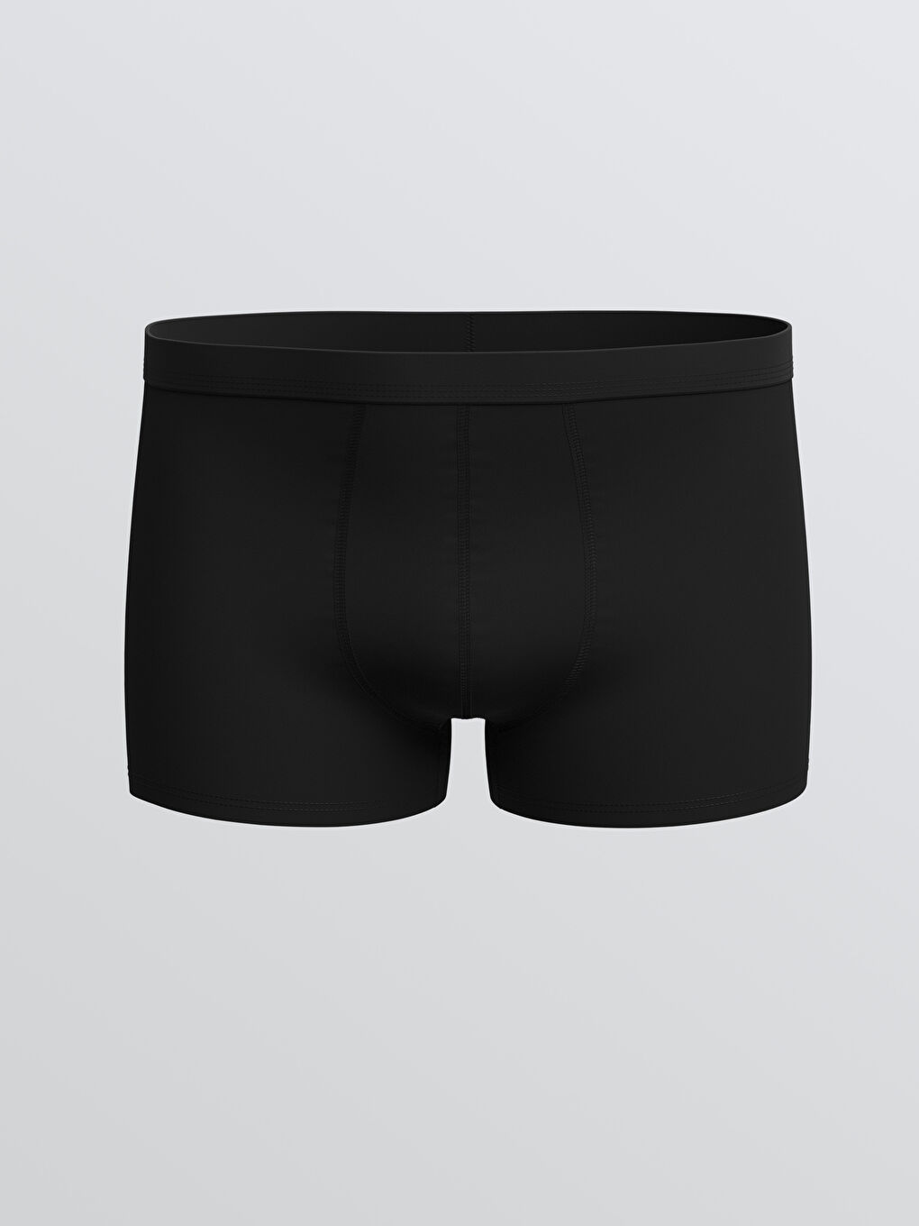 Siyah Standart Kalıp Pamuklu Esnek Erkek Boxer