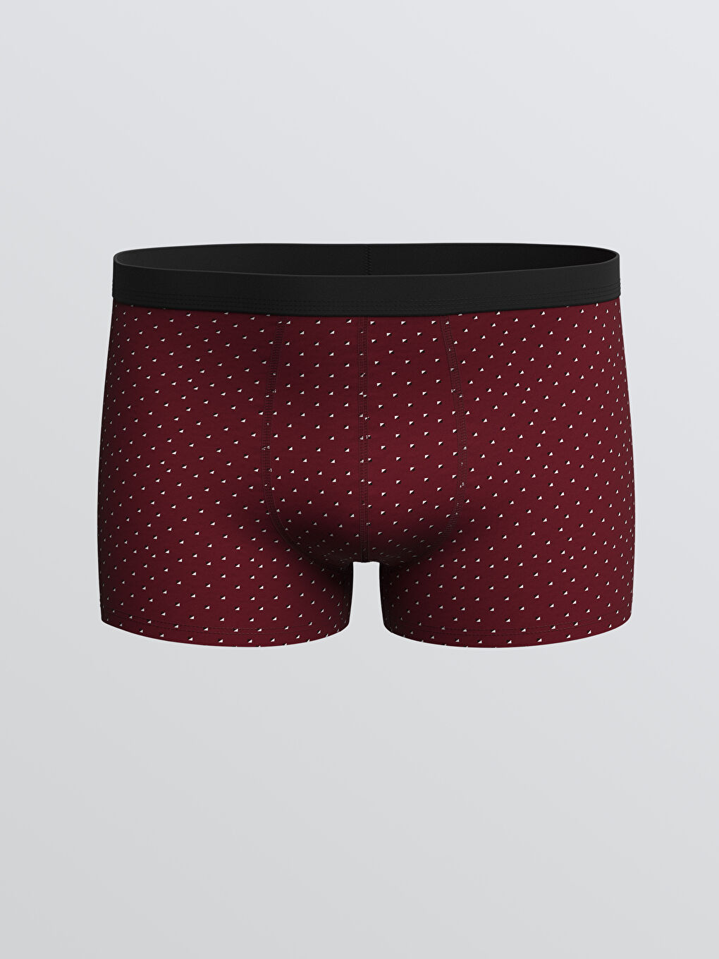 Bordo Standart Kalıp Pamuklu Esnek Erkek Boxer