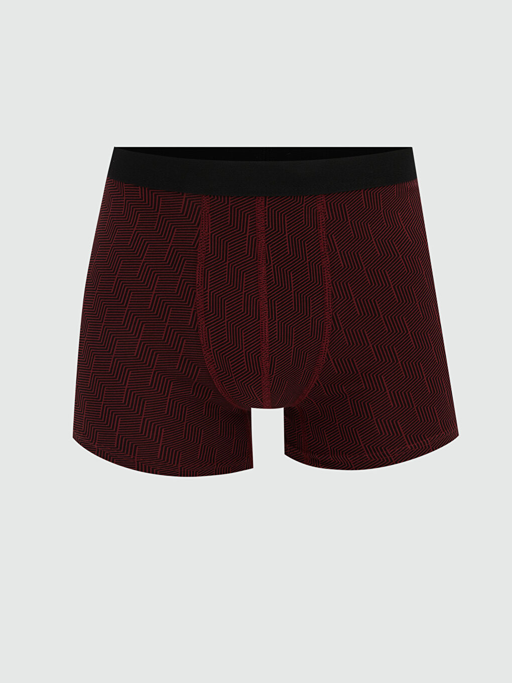Bordo Standart Kalıp Pamuklu Esnek Erkek Boxer 7'li-2