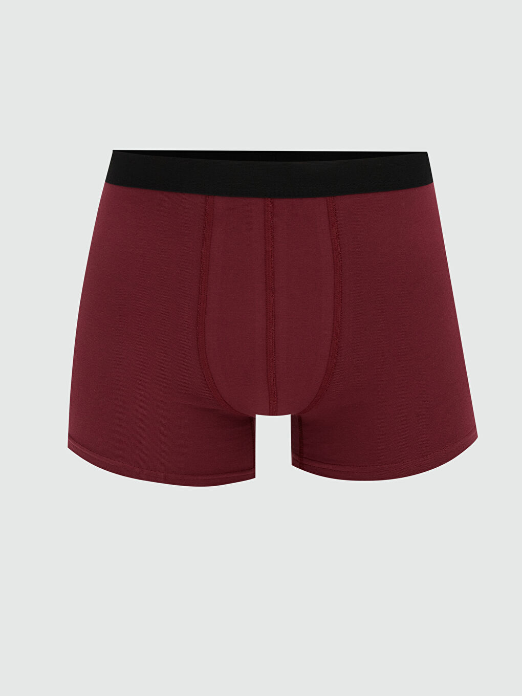 Bordo Standart Kalıp Pamuklu Esnek Erkek Boxer 7'li-3