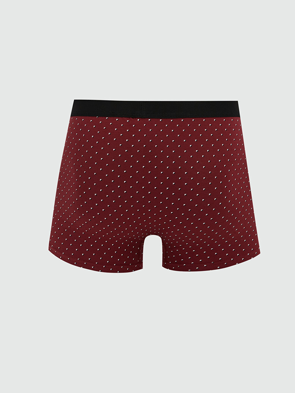 Bordo Standart Kalıp Pamuklu Esnek Erkek Boxer 7'li-5